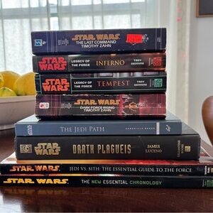 Star Wars EU Legends 7 Book Lot: Zahn + Jedi Path + Guides